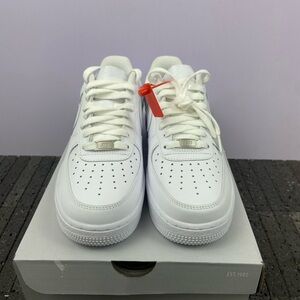 Nike Kids White Sneakers with Red Accent
